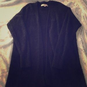 LOFT Plush Cozy Black cardigan